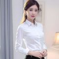 Women's Short-Sleeved Cotton Shirt2023New Korean Style Slim Fit All-Matching Work Clothes Summer Professional Top Shirt.
