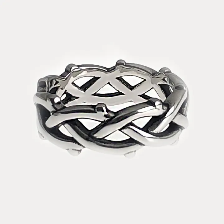 Cross-border%20thorns%20and%20vines%20braided%20titanium%20steel%20ring%20hip-hop%20trend%20wear%20non-fading%20niche%20personality%20hand%20jewelry%20for%20men%20-%20Image%203