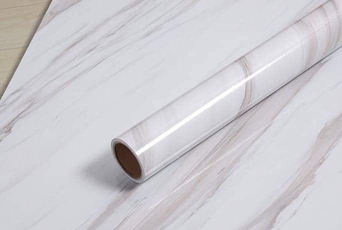 Marble wallpaper Waterproof Sticker Modern Kitchen Cabinet Table Countertop Furniture Renovation Wallpaper PVC Self Adhesive Wall Sticker.