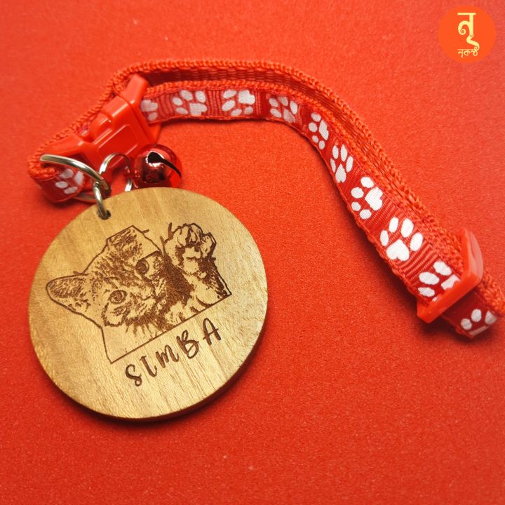 Customized%20Name%20and%20Photo%20Footprint%20Design%20Cat%20Collar%20Adjustable%20Cat%20Collar%20For%20all%20Kinds%20Of%20Cats%20-%20Image%204