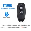 2.4GHz Wireless Remote Control Bluetooth Key Fob for TTLOCK Smart Door Lock Smart Devices Work with TTLock APP Durable Easy to Use. 