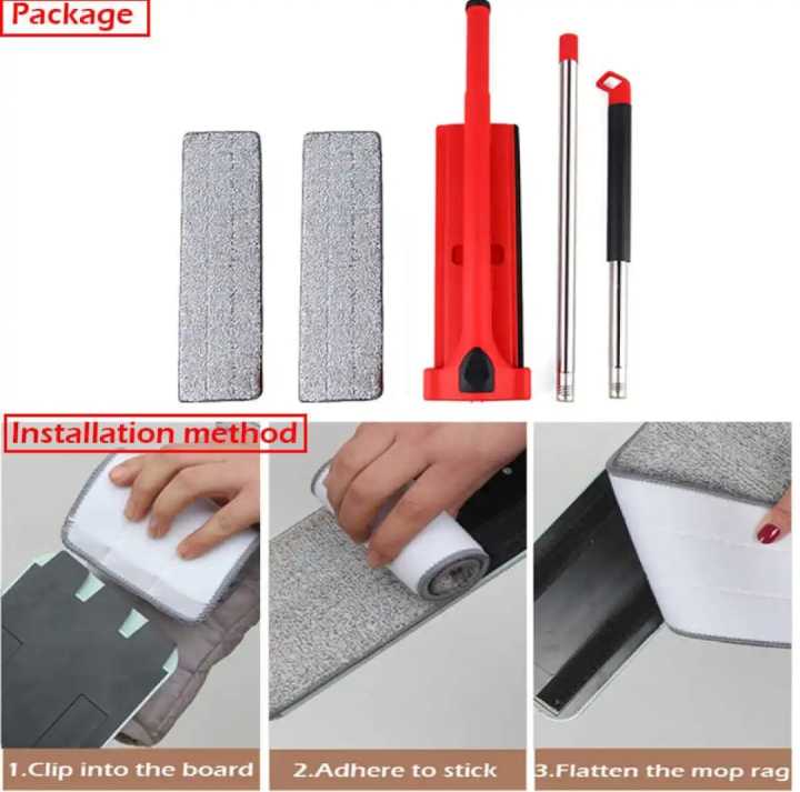 Free%20Microfiber%20Flat%20Mop,Long%20Handle,360%20Degree%20Aluminum%20Flat%20Mop%20Head%20with%202%20Mop%20Pads,%20Suitable%20for%20Home%20&%20Kitchen%20-%20Image%208