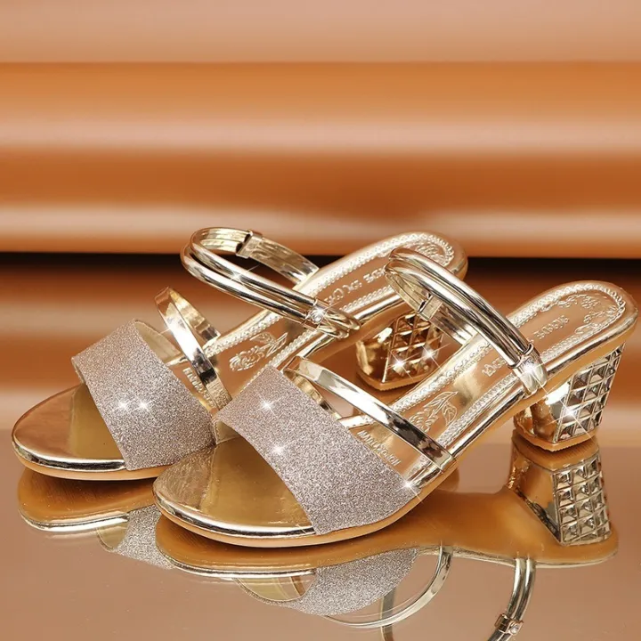 2022%20New%20Women's%20Sandals%20Summer%20Style%20Wedges%20Pumps%20High%20Heels%20Slip%20on%20Bling%20Fashion%20Gladiator%20Heels%20Shoes%20Ladies%20Open%20Toe%20Slides%20-%20Image%205