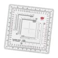 LCK51 for Camping MP-5 Topographical for Technical Land Navigation Protractor Coordinate Scale Protractor Map Protractor Measuring Ruler.