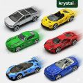 【Krystal】1:64 Alloy Racing Car Set (6 Cars), Diecast Pull-and-Play Model Vehicles for Kids, Durable Mini Sports Cars, Ages 3+.