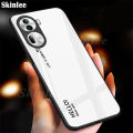 Phone case For OPPO Reno 11 Pro Back cover Gradient Tempered Glass Protector Mirror Hard Cover For OPPO Reno 11 Phone casing.