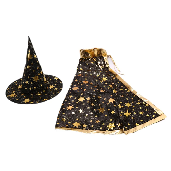 Kids%20Witch%20Halloween%20Costumes%20Wizard%20Cloak%20Cape%20with%20Pointed%20Hat%20Set%20Anime%20Cosplay%20Carnival%20Party%20%7C%7CGirls%20Boys%20Magician%20Outfit%20LaoXzhongX%20-%20Image%203