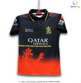 Royal Challengers Bangalore Premium IPL Jersey For Men - RCB Half Sleeve Polo T Shirt - RCB Cricket Jersey 2025-2026.