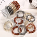 1/4Pcs Candy Color Hair Tie Korean Version High Elasticity Fashion Simple Line Hair Ring Jewelry Spiral Hair Coils For Bridal Wedding Gifts. 