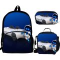 3pcs Mochila Astros Playroom Print Backpack for Boys Girls School Bags Kids Pattern BookBag Kids School Bag Pack.