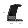 3 In 1 Wireless Charging Station Multiple Devices Wireless Charger Dock With Type C Cable Compatible For IPhone 15 14 13 12 Pro Max Watch 8 7 6 Earphones. 