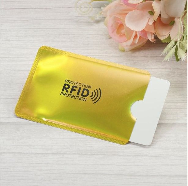Anti Rf id Card Holder NFC Blocking Reader Lock Id Bank Card Holder Case Business Card Holder 1pcs