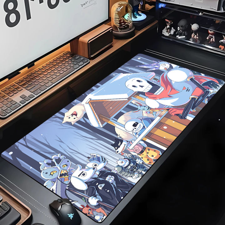 Undertale Large Gaming Mouse Pad Computer Keyboard Accessories Mousepad PC Gamer Laptop Mouse Mat XXL Carpet Mat Desk Pad 80x30