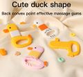 Baby Duckling Cartoon Dental Gel Silicone Teether Toy 9468. 