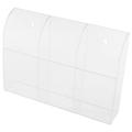 Clear Acrylic Remote Control Holder Wall Mount (Three Compartments). 
