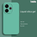 Tokifu For Redmi 13 Casing The New Liquid Silicone Angel Eyes Phone Case Full Anti-fall Shockproof Back Cover.
