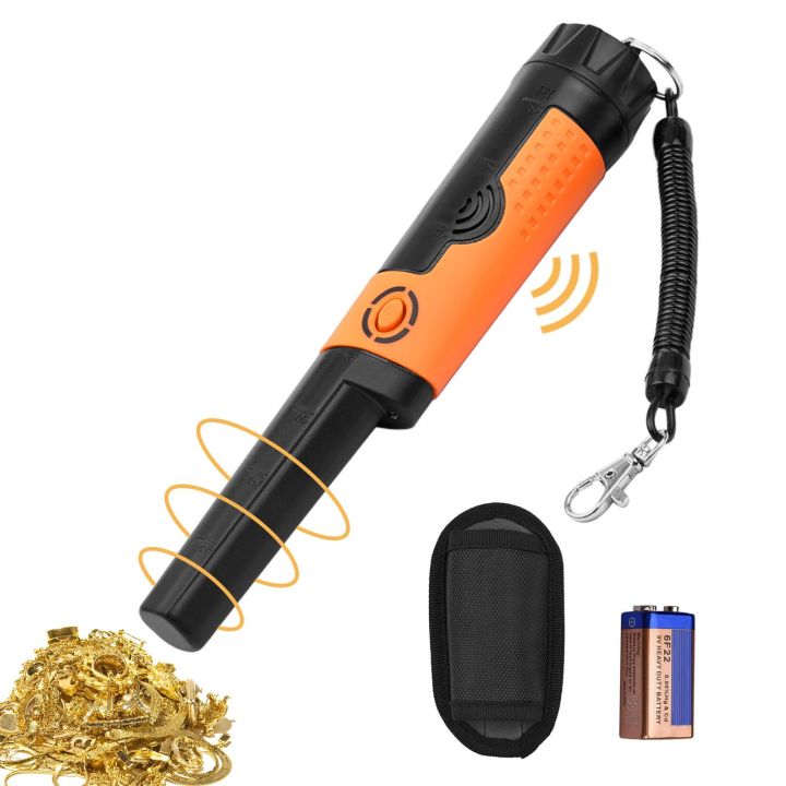 Yuclam Metal Detector Pinpointer IP68 Fully Waterproof Handheld Pin Pointer Wand Probe Treasure Detectors Hunting Finders with Switchable Buzzer Vibration Bonus Battery Holster Lanyard