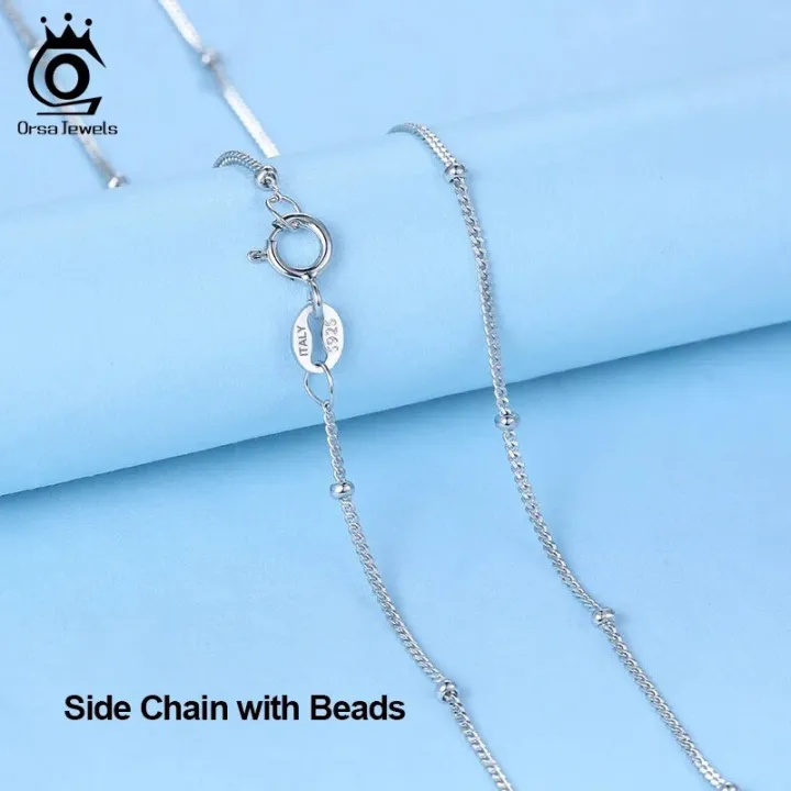 ORSA%20JEWELS%20Italian%20925%20Sterling%20Silver%201.0mm%20Side%20Chain%20Necklace%20Sterling%20Silver%20Pendant%20Necklaces%20Men%20Women%20Chain%20SC18-P%20-%20Image%206