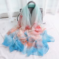 Shawl Sunscreen Scarf Mother's High-Grade Oversized Scarf Summer Lotus Scarf Beach Towel Thin Scarf. 