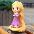 Disney Princess Figure Rapunzel Princess 14cm PVC Q Posket Tangled Rapunzel Doll Cake Wedding Decoration Children Toys Gifts. 