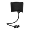 U-Type Bop Net Pop Filter Flexible Shaft Acoustic Filter Microphone Dedicated Wind Noise Net Wind Screen Mic Isolation.