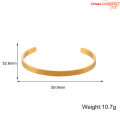 Ayatul Kursi Cuff Bangles For Women Men Stainless Steel Simple Carve Bangle Messager Islam Muslim Arabic Style Jewelry.