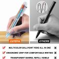 0.5mm 6-in-1 Multicolor Ballpoint Pen, 6-Color Retractable Ballpoint Pens For Office School Students Kids Gift. 