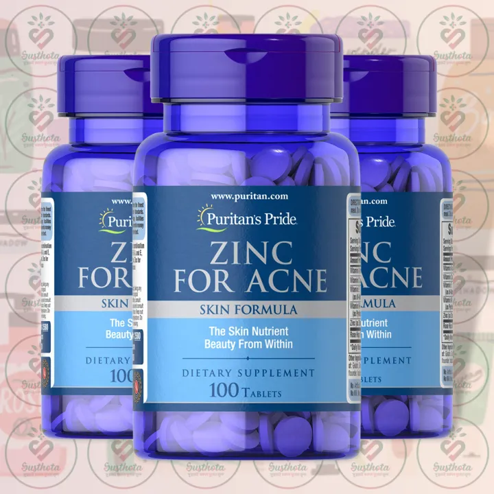 Puritan's%20Pride%20Zinc%20for%20Acne%20Skin%20Formula%20-%2050%20mg%20-%20100%20Tablets%20-%20with%20Vitamins%20A,%20C,%20E%20&%20B-6%20-%20for%20Clear%20Skin%20&%20Acne%20Support%20-%20Image%202