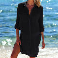 Women's Beach Tunics Women Swimsuit Cover-ups Woman Swimwear Beach Cover up Beachwear Mini Dress Saida de Praia. 