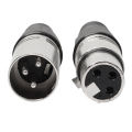 5 Pairs 3 Pin XLR Female Male Microphone Audio Cable Wire Connector Plug Cable Terminal for Mic Solder Connector.