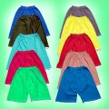 10 Pieces set Kids one color Half Pant By Any Color, baby pant, baby shorts, boy half pant, boy pant, boy short pant, girls pant.