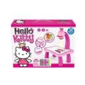 Hello Kitty Kids Projector Drawing Painting Table Desk Art Learning Kit for Drawing with Color Pens. 
