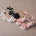 Sandals 2024 Summer New Internet Popular Fashion Sports Soft Sole Middle School Student Leisure Girls' Roman Shoes. 