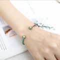 316L Stainless Steel Bangle Bracelet Screw End Ball Cuff Charm Beads DIY Jewelry for Women Men.