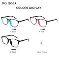 OQ BOGA 3 Colors Fashion Anti Blue Light Radiation Computer Glasses Women Men Eye Protection Plastic Oval Frame Eyewear.