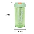 600ML Water Cup Handy Sports Water Bottle Food Grade Material Tea Partition Water Cup Female Straw Summer Portable Bottle. 