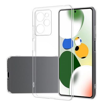 For Xiaomi Poco X5 Pro Case Shockproof Thin Silicone Cover Yellowing-Resistant Transparent TPU Phone Case