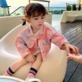 Baby Boys Girls Denim Jacket Embroidery Tie Dye Toddler Kid Jean Coat Button Baby Outwear Spring Autumn Chaqueta Clothes 1-10Y. 