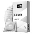 G Small Fit Ultra Thin Plain 45mm Silver Condoms 10Pcs Pack (Brand: MINGLIU). 