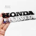 1 X Metal Honda Logo Auto Car Side Fender Rear Trunk Emblem Badge Sticker Replacement For Honda.