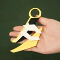 Valorant Prime Karambit Melee Knife 16cm Alloy Metal Game Peripheral Model Samurai Display Gift Toy for Boys. 
