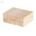 3X 10 Pieces Square Balsa Wood Stick Block Unfinished Woodcraft Dowel Rod 80mm. 