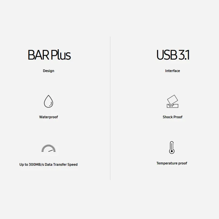 SAMSUNG%20128GB%20USB3.1%20U%20Disk%20Bar%20Plus%20300MB/s%20High%20Speed%20Portable%20USB%20Flash%20Disk%20(Grey)%20-%20Image%205