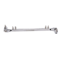 Double Kick Drum Pedal Drive Shaft Pedal Arm Linking Bar Drum Connecting Rod Silver. 