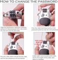 Cow Resettable Combination Travel Lock, 3-Digit Cable Lock for Suitcases, Filing Cabinets, Luggage, Suitcase, Luggage Locks, School Gym Loose.