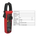 UNI-T UT204+ Digital Clamp Meter AC/DC Current Tester (600A) True RMS Auto Range Temperature Measurement High Precision Multimeter. 
