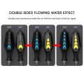 2 Pcs Universal Motorcycle led Turn Signal Light Indicator Flasher Light Flexible Amber Blinker Lamp Light for Motorbike. 