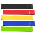 Yoga Resistance Rubber Band Fitness Exercise 5 Pieces Combo: Step Up Fitness Routine Resistance Bands for Working Out, Elastic Exercise Loop Bands for Physical Therapy, Set of Stretch Bands for Booty Legs, Pilates Flex bands.