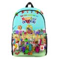 Kids Game Numberblocks 3D Printing Backpacks Children Cartoon School Bags Students Bookbag Unisex Knapsacks Notebook Mochila.