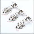 4Pcs Hinge Stainless Steel Hydraulic Cabinet Door Hinges Damper Buffer Soft Close Kitchen Cupboard Furniture Full/Embed. 